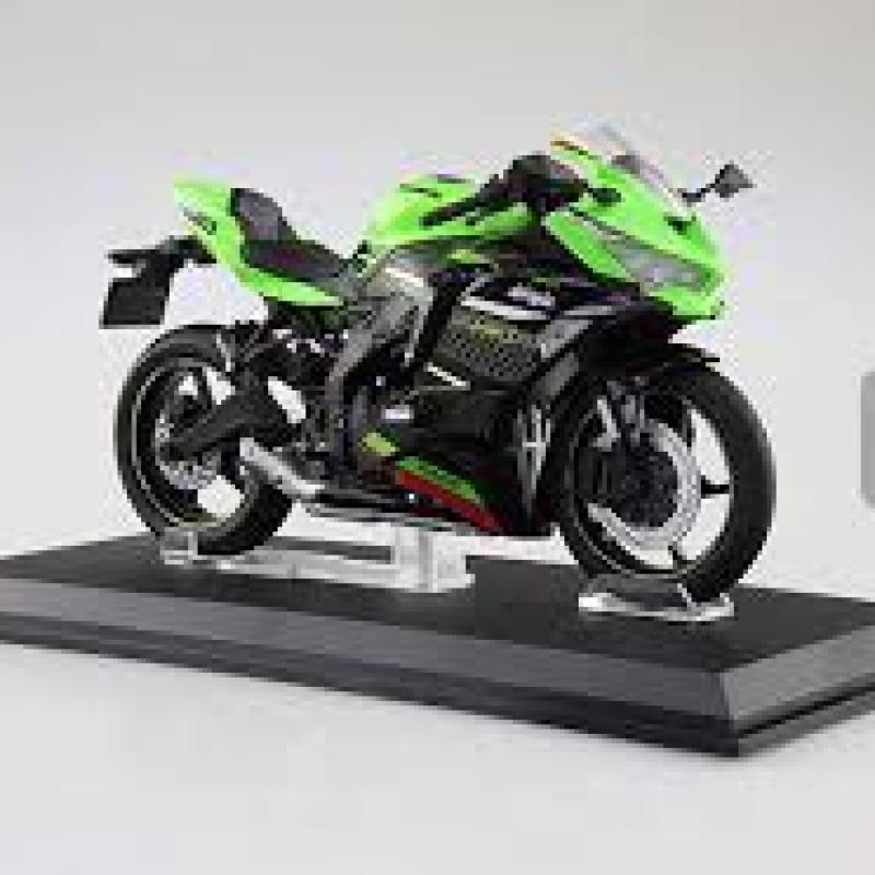 青島社1/12川崎Ninja ZX-25R合金模型綠色