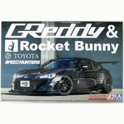 Aoshima 1/24 豐田86 '12 Greddy & Rocket Bunny版