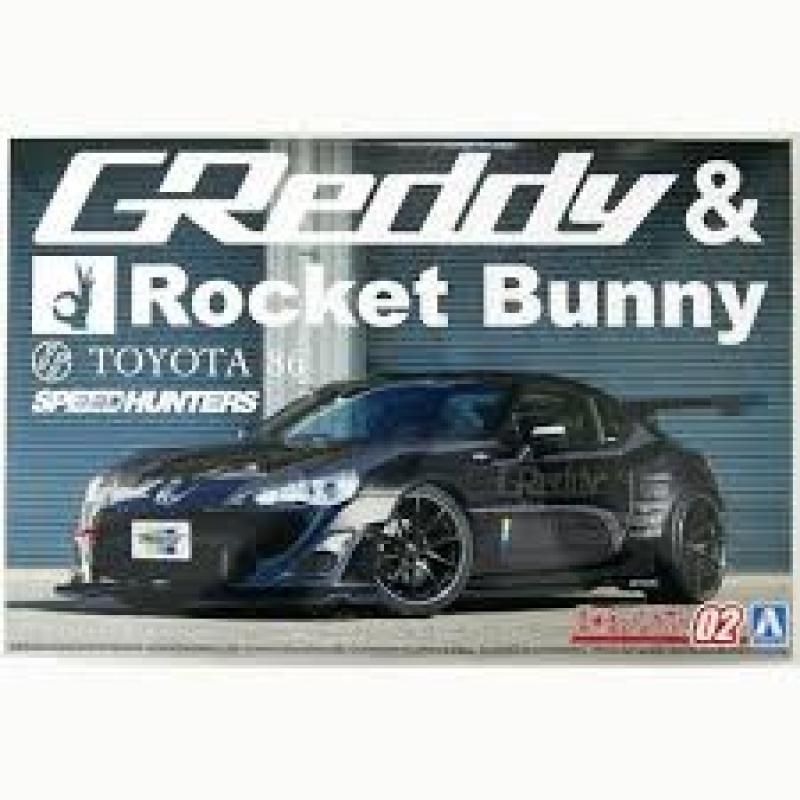 Aoshima 1/24 Toyota 86 '12 Edisi Greddy & Rocket Bunny