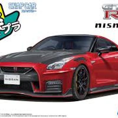 青岛文化教材社 1/24 SNAP CAR R35 日产 GT-R NISMO 2022 鲜红色 6594