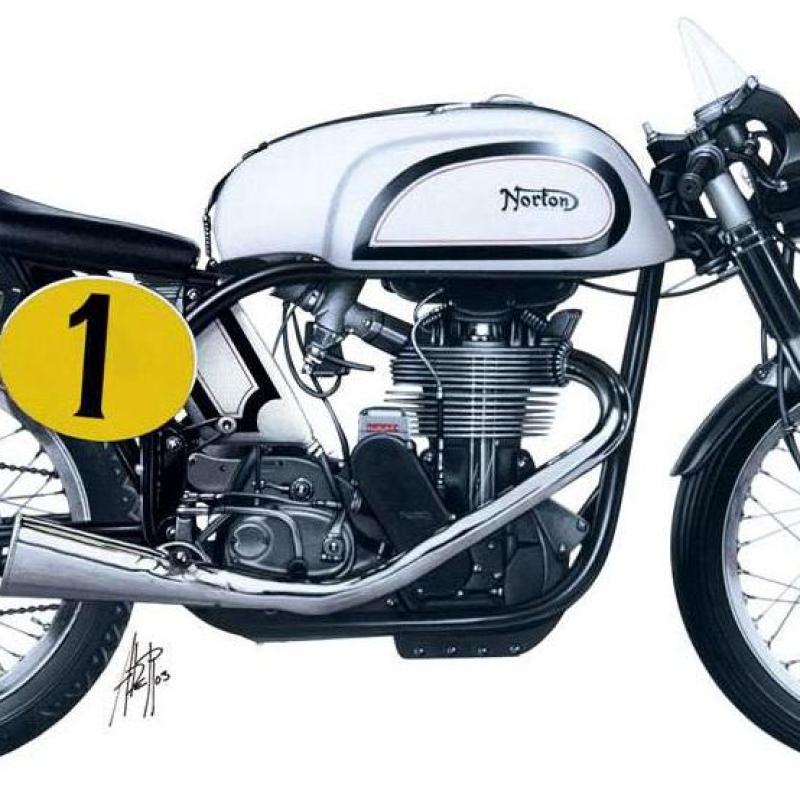 Italeri 4602 1/9 诺顿曼克斯500cc 英伦赛车模型