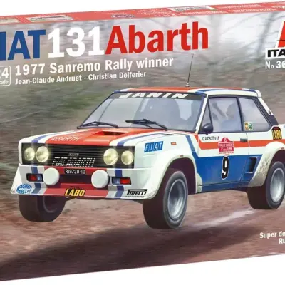 ชุดโมเดล Italeri IT-3621 1/24 Fiat 131 Abarth 77 San Remo Rally Winner
