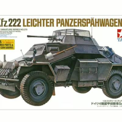 ชุดโมเดล Tamiya 35270 1/35 Model German Sd.Kfz 222 Leichter Panzerspähwagen w/PE Parts