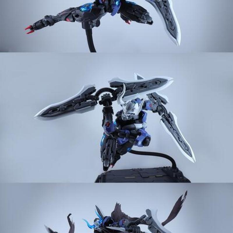 和模線 - 超限零點 第二彈 1/100 忍者 孤影 套裝版 組裝模型 【套裝版】(附特典：武器、閃電特效件)