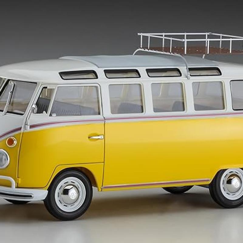 1/24 โมเดลรถแวน Volkswagen T2 ชุดโมเดลรถแวนบัสขนาดเล็ก