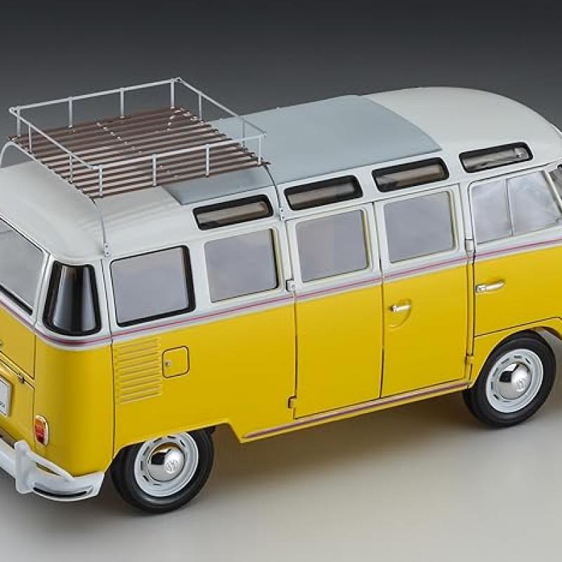 1/24 โมเดลรถแวน Volkswagen T2 ชุดโมเดลรถแวนบัสขนาดเล็ก
