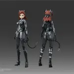 โมเดลประกอบจิ๊กซอว์ 1/10 ของ DC ซีรีส์ สาวแมวกับมอเตอร์ไซค์โมเดล