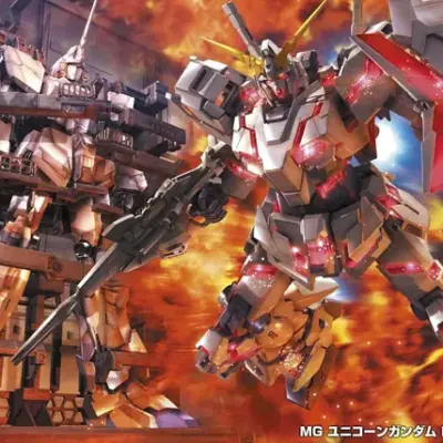 ชุดโมเดล Bandai MG 1/100 獨角獸高達 銀幕造型盒繪 特別版《機動戰士高達UC》 5067230