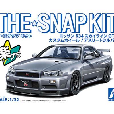 NISSAN R34 SKYLINE GT-R CUSTOM WHEEL(ATHLETE SILVER)