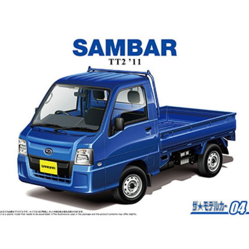1/24 รถโมเดล Subaru TT2 Sambar รุ่น Limited Edition สีน้ำเงิน
