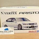 ชุดโมเดลสีขาว Aoshima 1/24 โมเดล Toyota Aristo JZS161 VERTEX 2000
