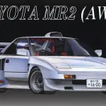 Kit model Toyota MR2 AW11 skala 1/24 dari Fujimi.