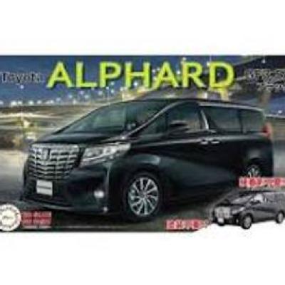 โมเดลสีดำของ Toyota Alphard GF 3.5L ขนาด 1/24 จาก Fujimi