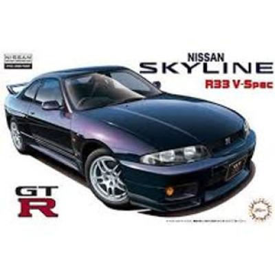 Fujiwara Beauty 1/24 Scale R33 Skyline GT-R V-SPEC '95 Model