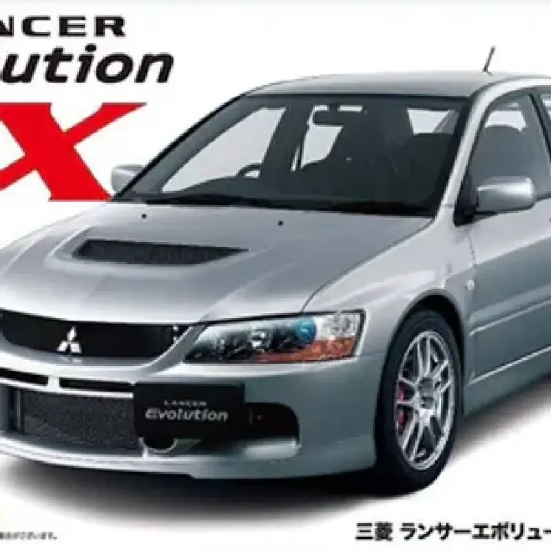 Model Mitsubishi Lancer Evolution IX GSR skala 1/24 dari Fujimi Beauty.