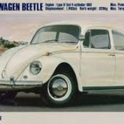 1/24 โมเดลรถยนต์ Volkswagen Beetle จาก Fujimi
