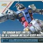 ชุดโมเดล Gundam Base HG RX-78-2 Gundam (復活版) 金屬光澤注塑