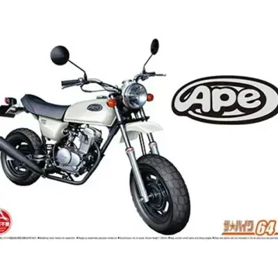 โมเดลรถจักรยานยนต์ Honda AC16 Ape '06 ของ Qingdao มาตราส่วน 1/12
