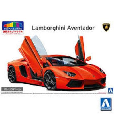 Aoshima 1/24 รถจำลอง Lamborghini Aventador แบบสถิตย์