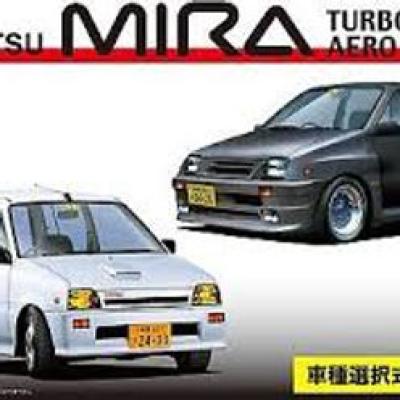 โมเดลรถยนต์ฟูจิมิราทั้งหมดมีขนาด 1/24 รุ่น Mira Turbo TR-XX/Aero