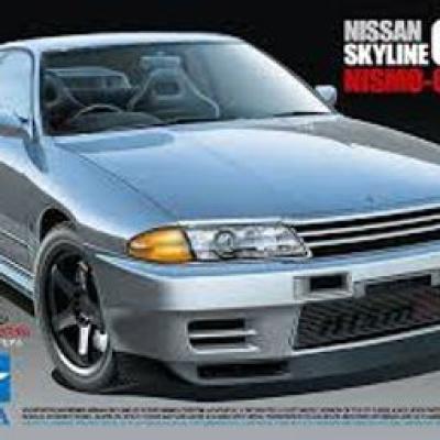 โมเดลที่ปรับแต่งของ Nissan Skyline GT-R R32 Nismo ขนาด 1/24 จาก Tamiya