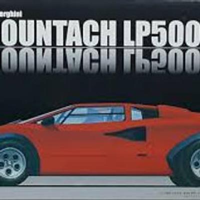 รถจำลองที่ประกอบของ Lamborghini Countach LP500S RS-12