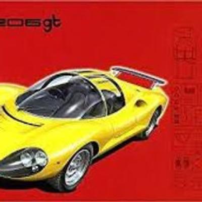 1/24 ฟอร์มูลา Ferrari Dino 206 GT ชุดโมเดล