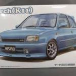 1/24 รุ่นรถยนต์ Nissan March K11 NISMO โมเดลชุดประกอบ ID-295