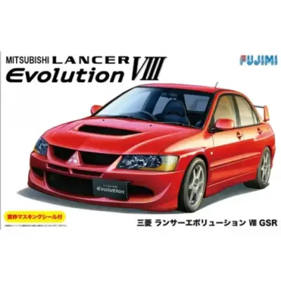 三菱Lancer Evolution VIII GSR模型套件（附窗框遮蔽）