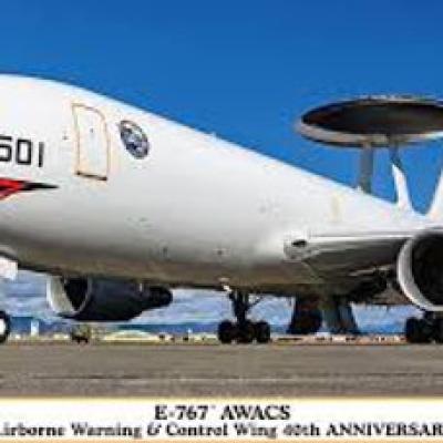 Hasegawa 1/200 E-767 ระบบเตือนภัยบนอากาศ 40 ปี โมเดล
