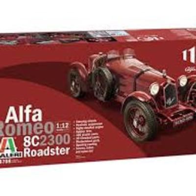 Italeri 1/12 โมเดลรถยนต์ Alfa Romeo 8C 2300 Roadster