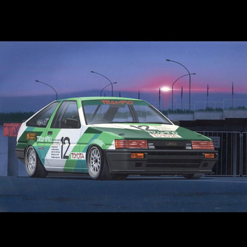 1/24 富士美 TRAMPIO AE86 LEVIN 组装模型