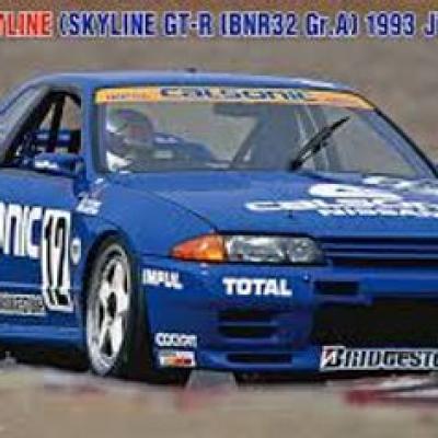โมเดล Calsonic Skyline GT-R BNR32 1993 JTC Champion ของ Hasegawa มาตราส่วน 1/24