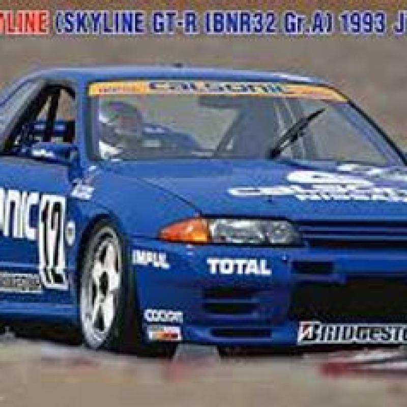โมเดล Calsonic Skyline GT-R BNR32 1993 JTC Champion ของ Hasegawa มาตราส่วน 1/24