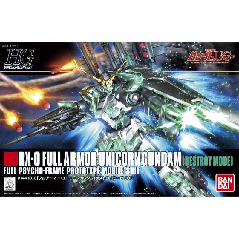 Bandai HGUC 1/144 全武裝獨角獸高達 毀滅模式 拼裝模型